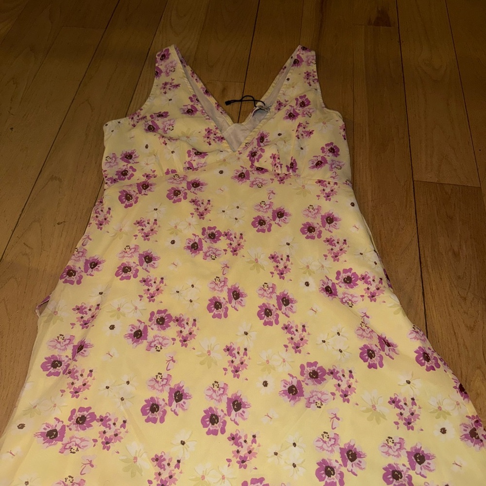Princess Polly Yellow Floral Mini Dress